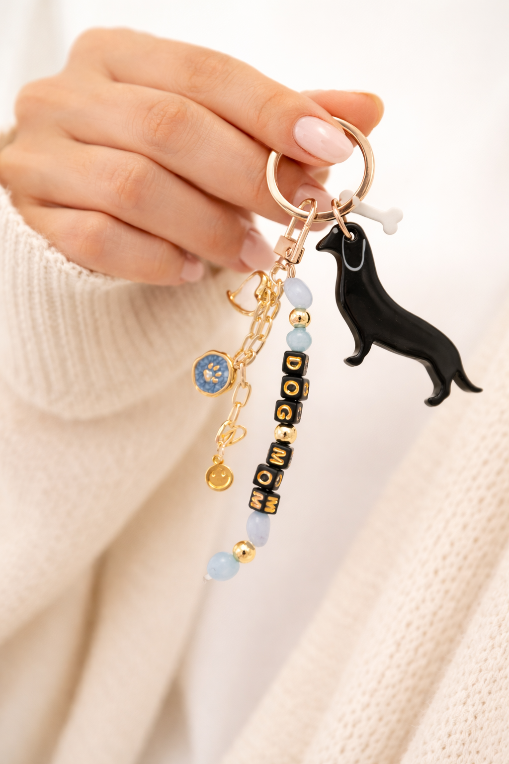 Dog Mom Keychain