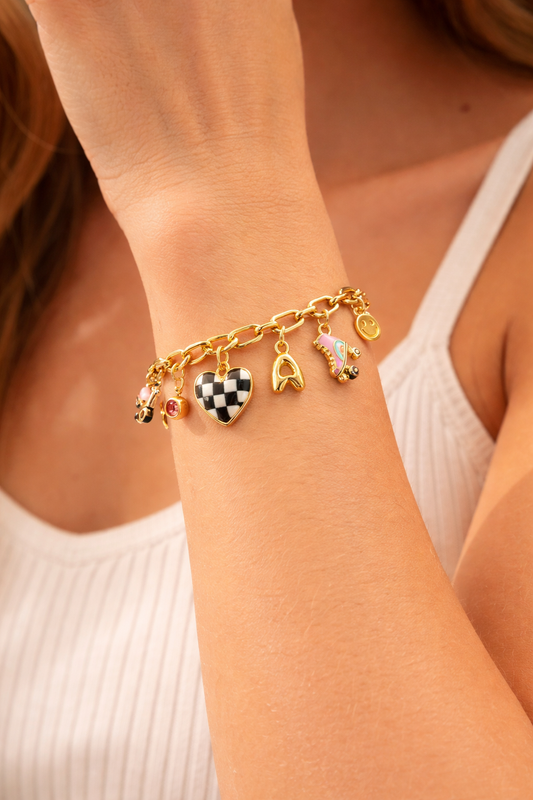 Retro Babe Charm Bracelet