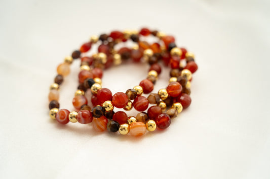 Autumn Glow Beaded Bracelet