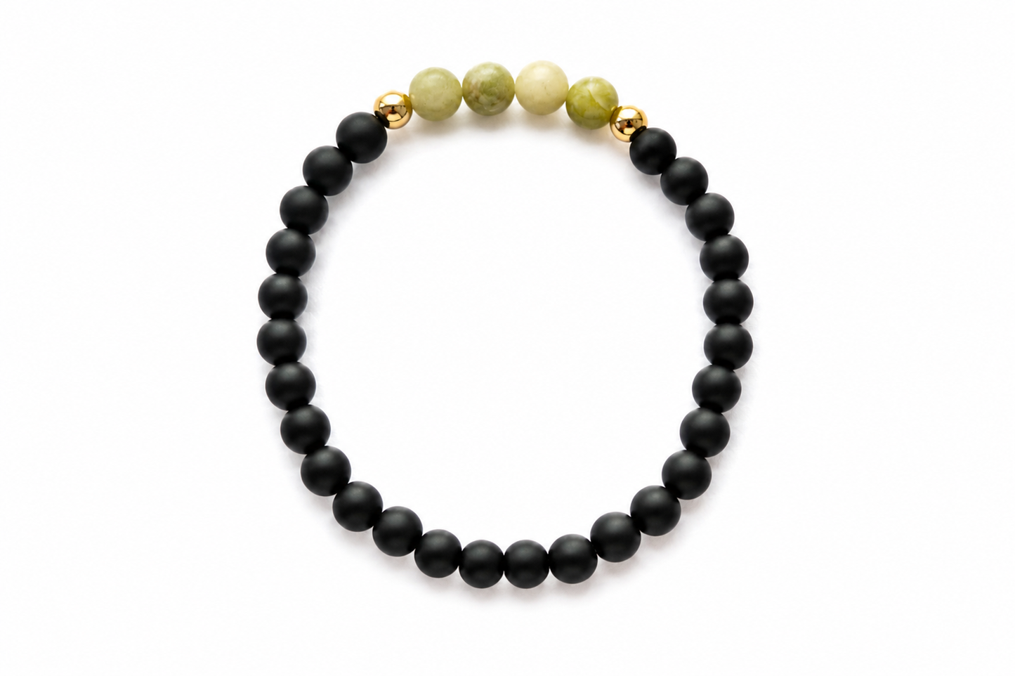 Midnight Moss Beaded Bracelet