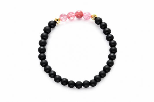Pink Eclipse Beaded Bracelet