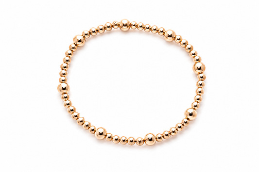 Gold on Gold Beaded Bracelet