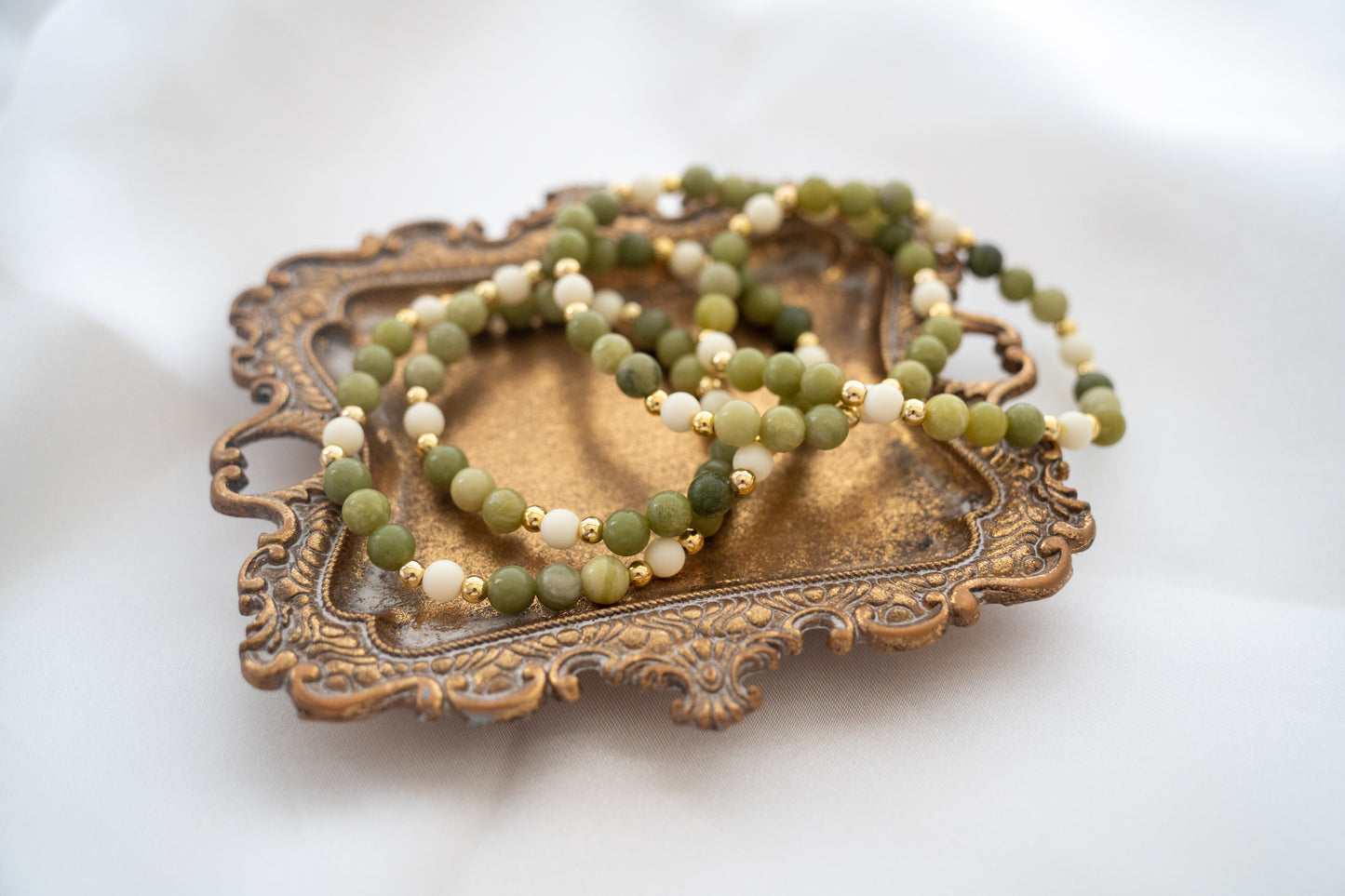 Olive Grove Beaded Bracelet