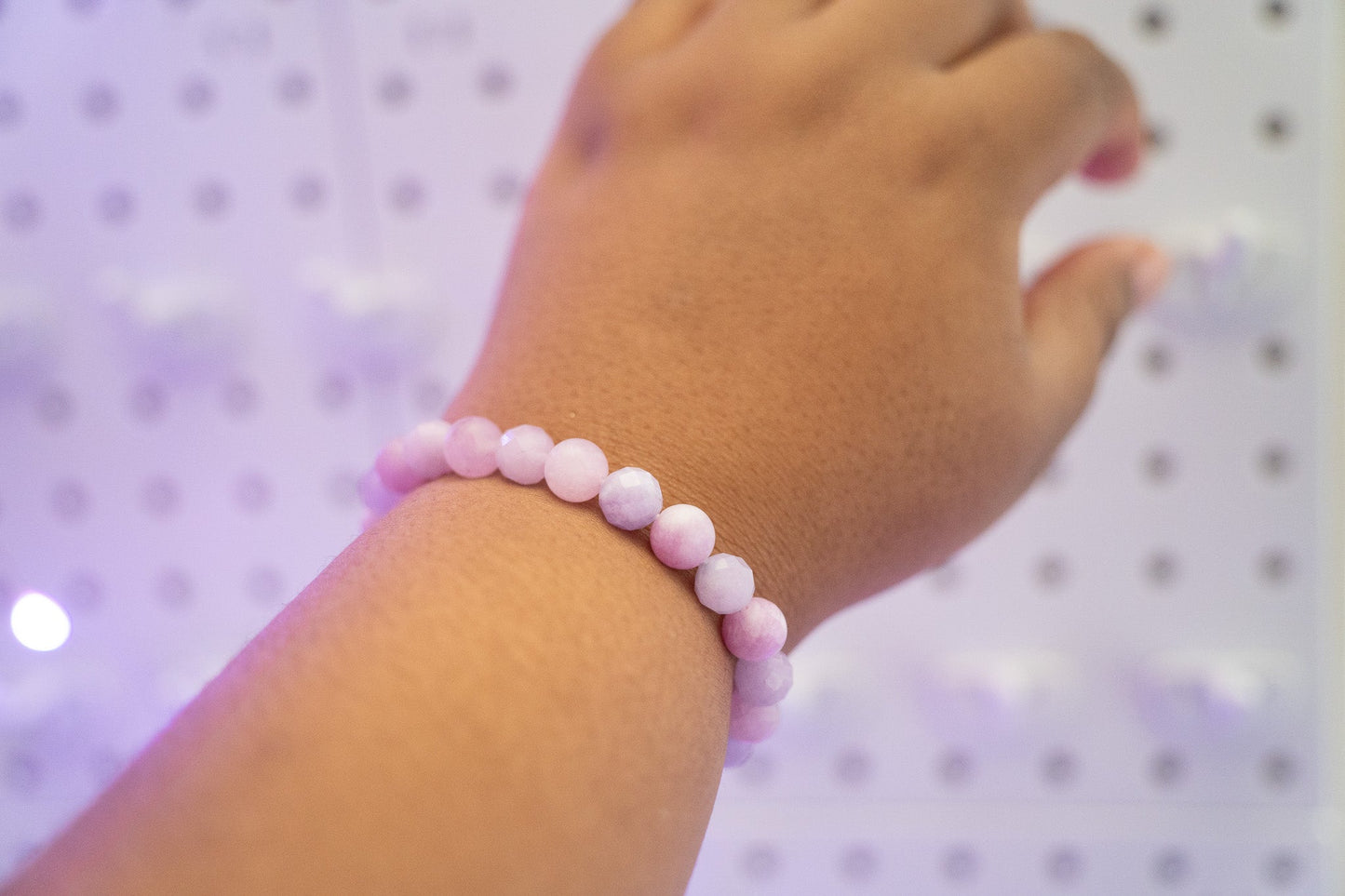 Lavender Blush Beaded Bracelet