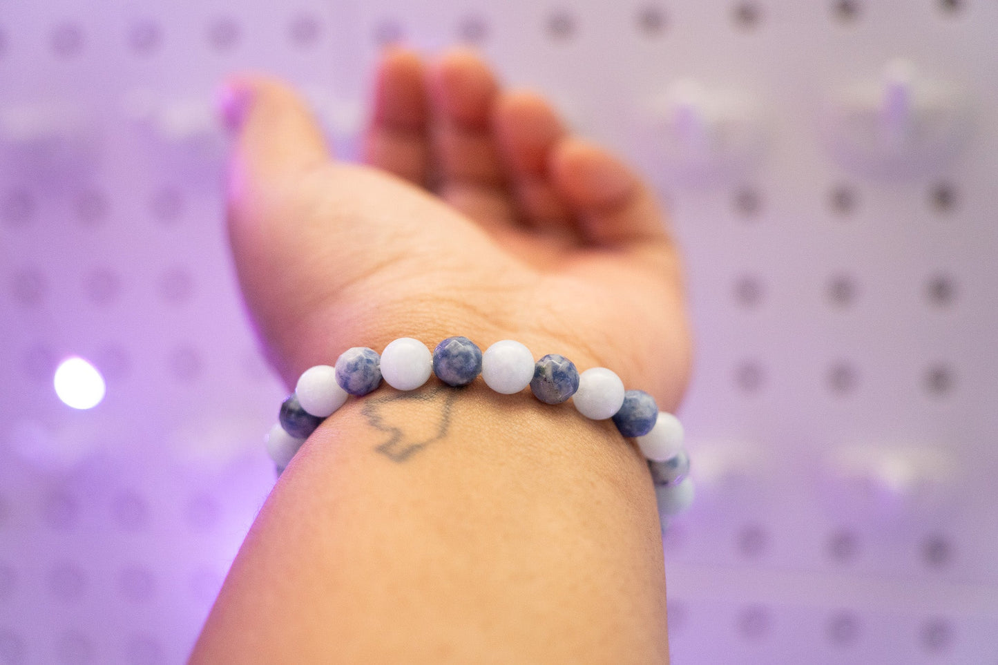 Blue Willow Beaded Bracelet