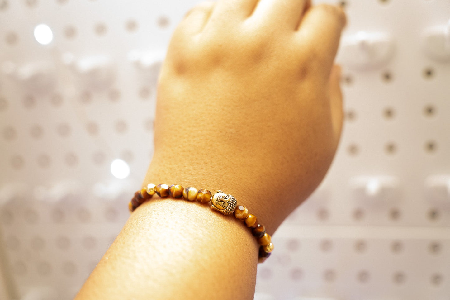 Golden Buddha Beaded Bracelet